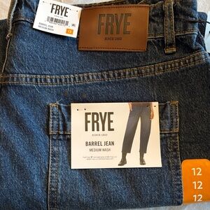 Frye Dark Blue Barrel Jeans
